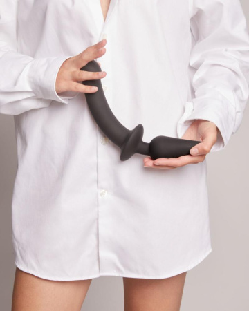 Анальная пробка с дилдо 2в1 Strap-On-Me SWITCH PLUG-IN DILDO Black XXL, диаметр 5,2/3,9 см || Анальна пробка з дилдо 2в1 Strap-On-Me SWITCH PLUG-IN DILDO Black XXL, діаметр 5,2/3,9 см