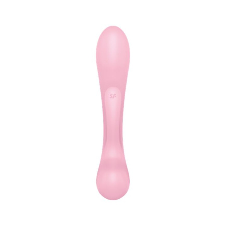 Двусторонний вибратор-кролик Satisfyer Triple Oh Pink, 3 мотора, рукоятка-массажер || Двосторонній вібратор-кролик Satisfyer Triple Oh Pink, 3 мотори, руків’я-масажер