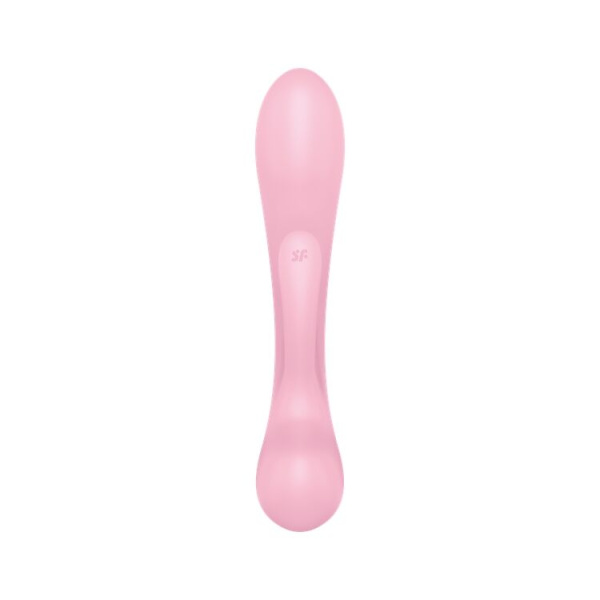 Двусторонний вибратор-кролик Satisfyer Triple Oh Pink, 3 мотора, рукоятка-массажер
