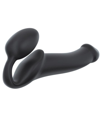 Безремневой страпон Strap-On-Me Black L, полностью регулируемый, диаметр 3,7см || Безремінний страпон Strap-On-Me Black L, повністю регульований, діаметр 3,7 см
