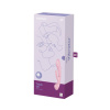 Двусторонний вибратор-кролик Satisfyer Triple Oh Pink, 3 мотора, рукоятка-массажер || Двосторонній вібратор-кролик Satisfyer Triple Oh Pink, 3 мотори, руків’я-масажер