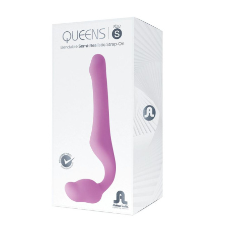 Безремневой страпон Adrien Lastic Queens S, регулируемый изгиб, диаметр 3 см || Безремінний страпон Adrien Lastic Queens S, регульований вигин, діаметр 3 см