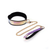 Набор Liebe Seele Pink Glossy 7pcs Bondage Kit, фиксаторы, ошейник с поводком, кляп, флоггер, маска || Набір Liebe Seele Pink G lossy 7pcs Bondage Kit, фіксатори, нашийник з повідцем, кляп, флогер, маска