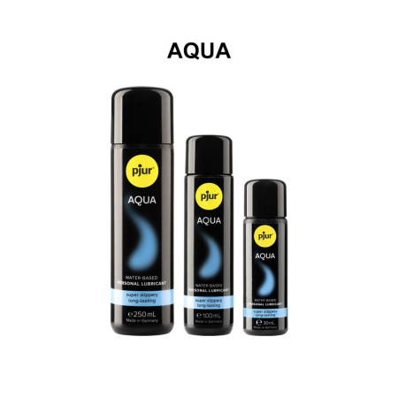 Лубрикант на водной основе pjur Aqua 100 мл, эффект бархатистой кожи без прилипания || Лубрикант на водній основі pjur Aqua 100 мл, ефект оксамитової шкіри без прилипання