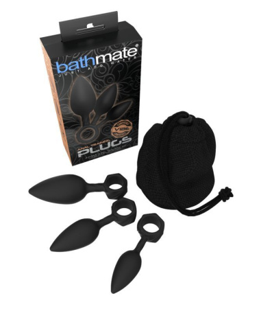 Набор анальных пробок Bathmate Anal Training Plugs, диаметр 2,5см - 3,1см - 3,8см || Набір анальних пробок Bathmate Anal Training Plugs, діаметр 2,5 см - 3,1см - 3,8см