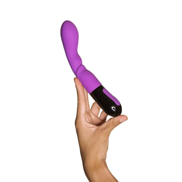 Вибратор Adrien Lastic Nyx 2.0  стимуляция точки G и входа во влагалище, перезаряжаемый