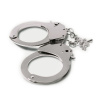 Наручники металлические Adrien Lastic Handcuffs Metallic (полицейские) || Наручники металеві Adrien Lastic Handcuffs Metallic (поліцейські)