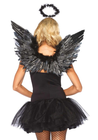 Leg Avenue Angel Accessory Kit Black || Крила чорного ангела Leg Avenue Angel Accessory Kit Black, крила, німб