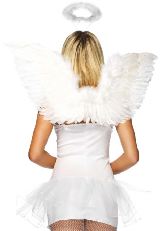 Leg Avenue Angel Accessory Kit || Набір аксесуарів «Ангел» Leg Avenue Angel Accessory Kit, крильця з пір’я, німб