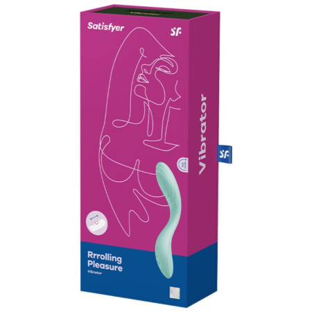 Вибратор с жемчужной стимуляцией точки G Satisfyer Rrrolling Pleasure Mint || Вібратор із перлинною стимуляцією точки G Satisfyer Rrrolling Pleasure Mint
