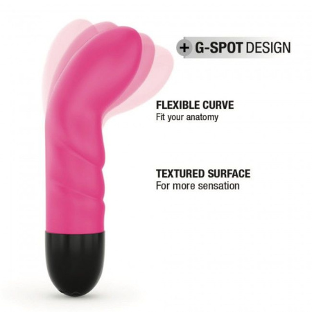 Вибратор Dorcel Expert G 2.0 Magenta для точки G, перезаряжаемый || Вібратор Dorcel Expert G 2.0 Magenta для точки G, що перезаряджається