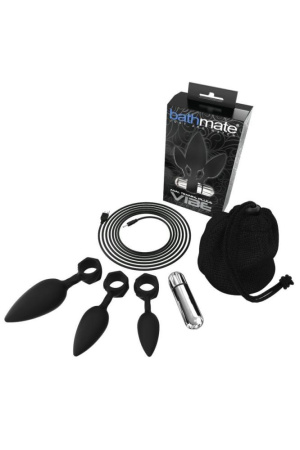 Набор анальных вибропробок Bathmate Anal Training Plugs VIBE, диаметр 2,5см - 3,1см - 3,8см || Набір анальних вібропробок Bathmate Anal Training Plugs VIBE, діаметр 2,5 см - 3,1см - 3,8см