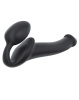 Безремневой страпон Strap-On-Me Black M, полностью регулируемый, диаметр 3,3см || Безремінний страпон Strap-On-Me Black M, повністю регульований, діаметр 3,3 см